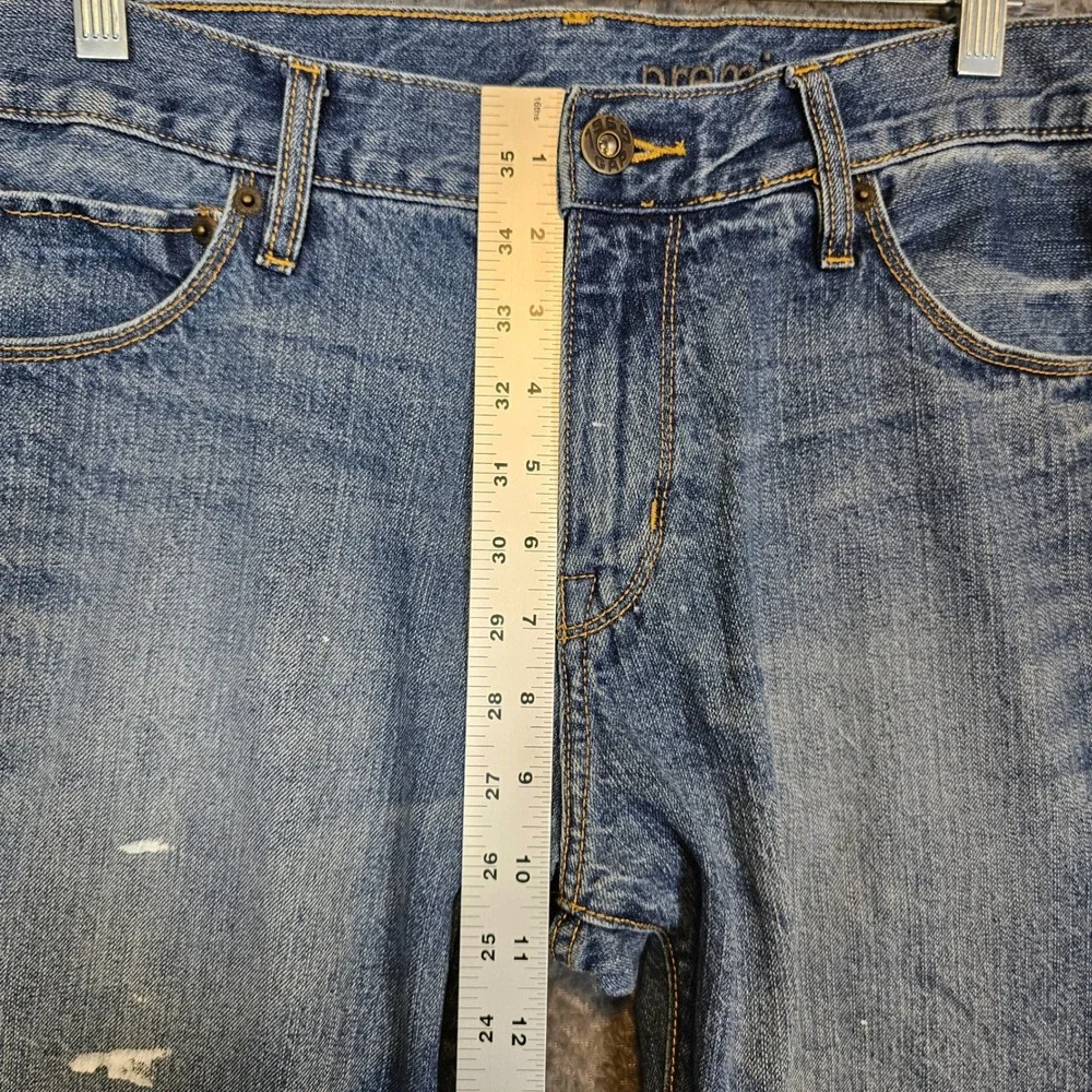 Gap Premium Standard Mens Straight Leg Blue Jeans 31x30 Medium Wash 100% Cotton